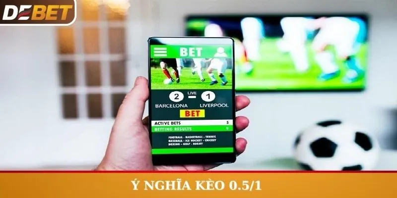  Ý nghĩa của tỷ lệ kèo 0.5/1 là như nào trong cá cược